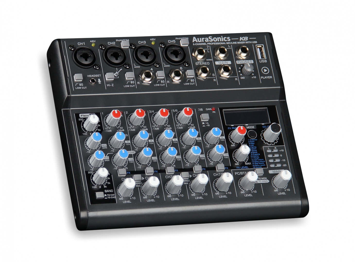 AuraSonics K8 компактный микшерный пульт в Псковской области