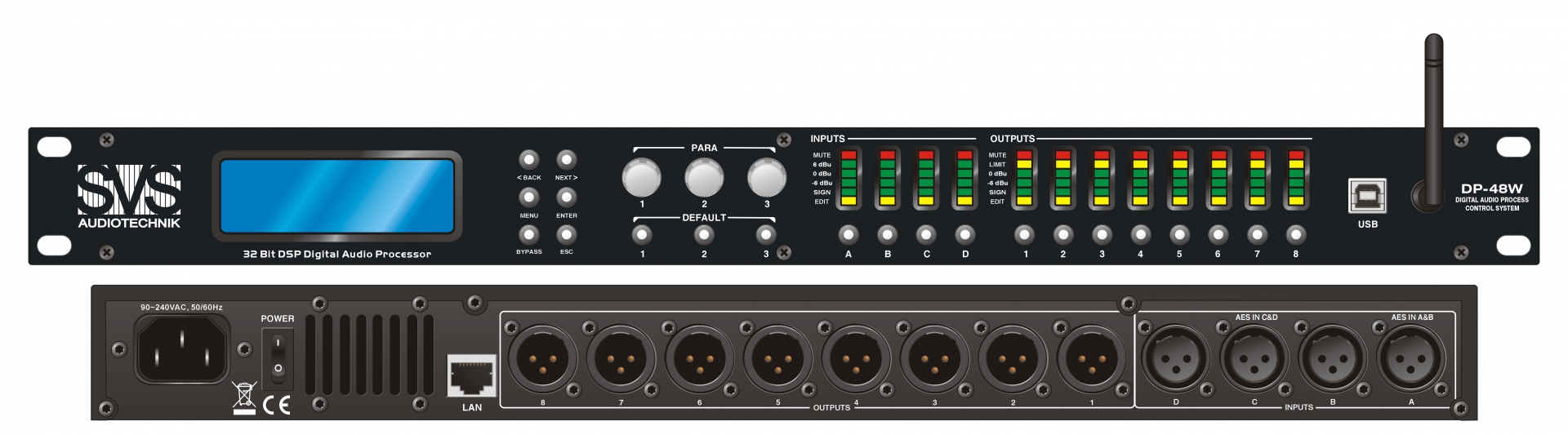 SVS Audiotechnik DP-48W Цифровой процессор: 4 входа 8 выходов в Псковской области