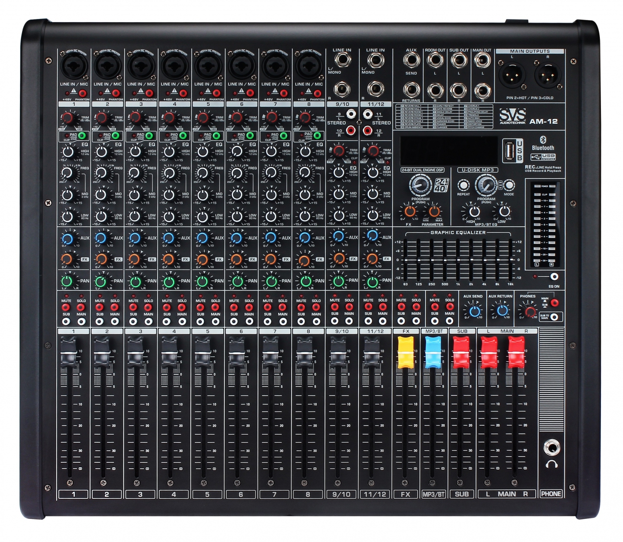 SVS Audiotechnik mixers AM-12 Микшерный пульт аналоговый, 12-канальный в Псковской области