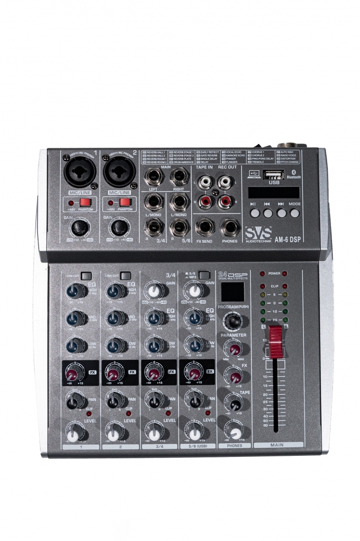 SVS Audiotechnik mixers AM-6 DSP Микшерный пульт аналоговый, 6-канальный SVS Audiotechnik mixers в Псковской области
