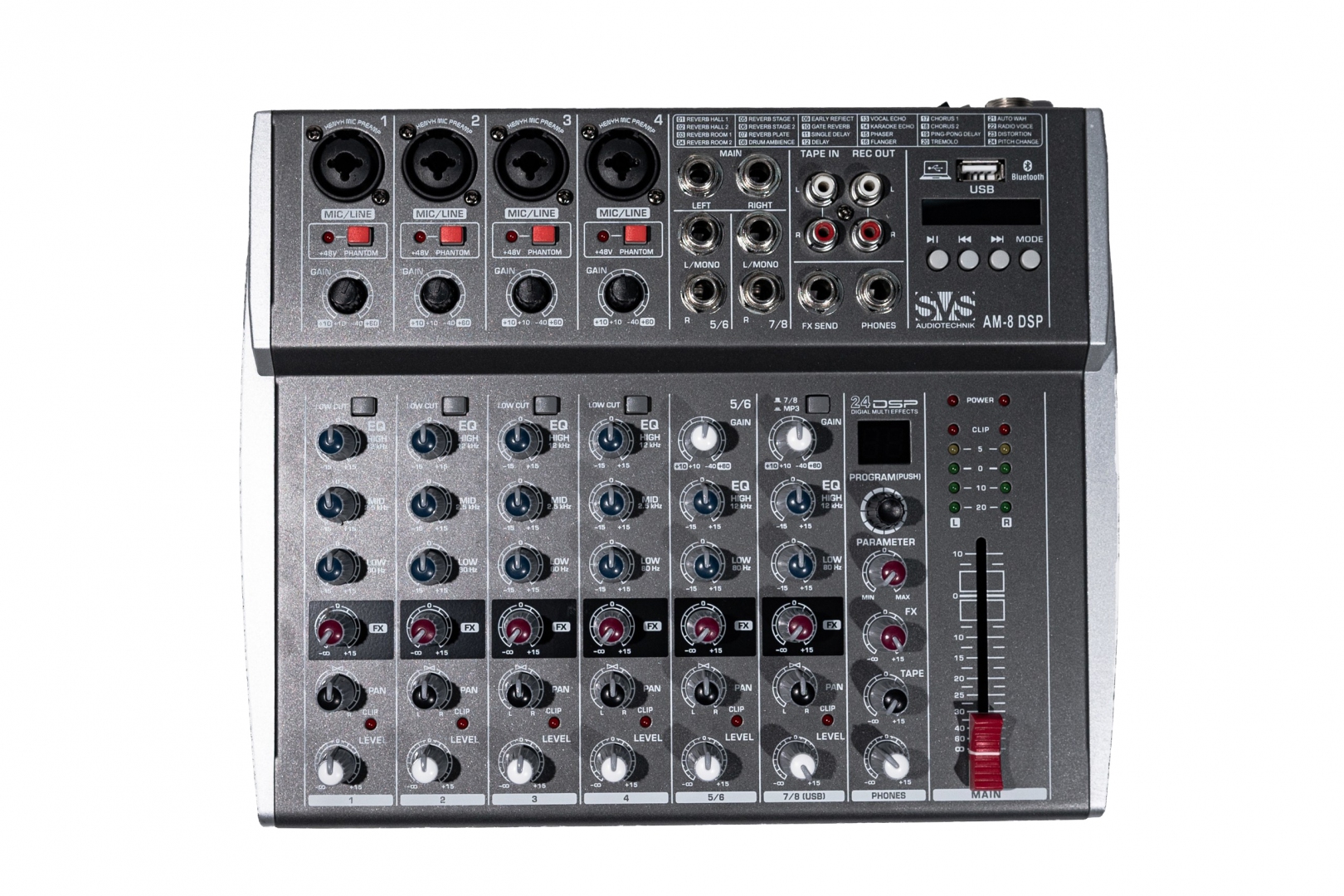 SVS Audiotechnik mixers AM-8 DSP Микшерный пульт аналоговый, 8-канальный в Псковской области